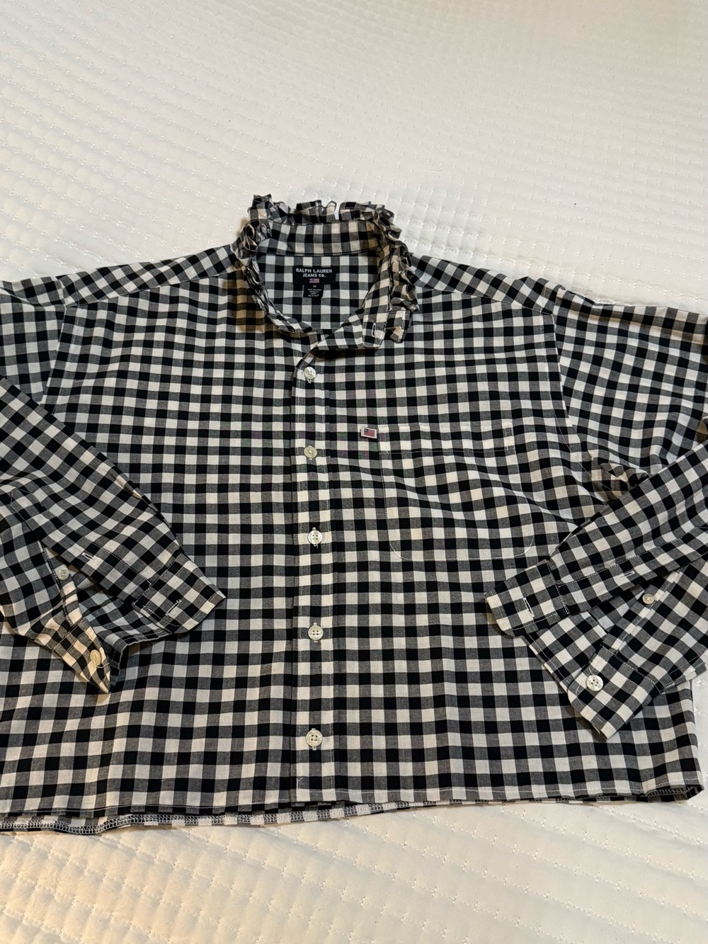 Upcycled Ralph Lauren Button up - Picture 7 of 12
